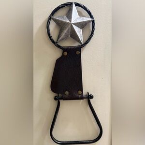 Rustic Brown Leather Wall Decor